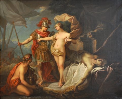 «Achille partant pour venger la mort de Patrocle» d'Étienne Jeaurat (1699–1789)