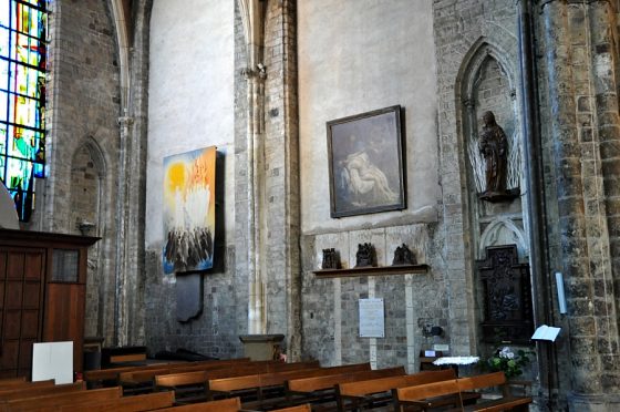 Le transept gauche et ses ornementations