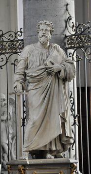 Statue en plâtre de saint Paul