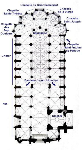 Plan de l'église Saint-Pierre