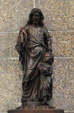 Statue de saint Joseph et l'Enfant.