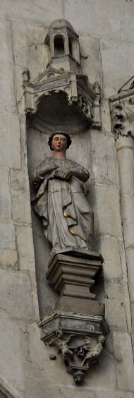 Statue dans le chœur : saint non reconnu (XVIIe-XVIIIe sicle)