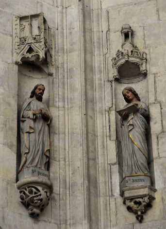 Statues de saint Paul et de saint Jean