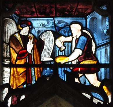 Détail de la baie 16 : Pilate se lave les mains