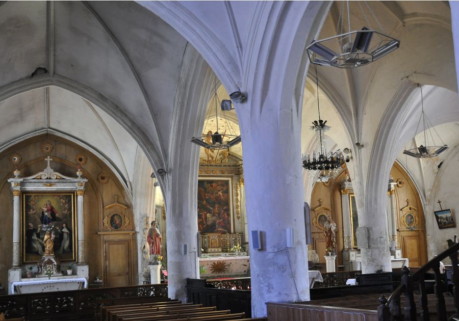 Vue générale des trois autels de l'abside de Saint-Étienne