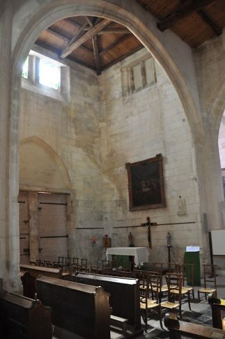 Bras gauche du transept, partie historique