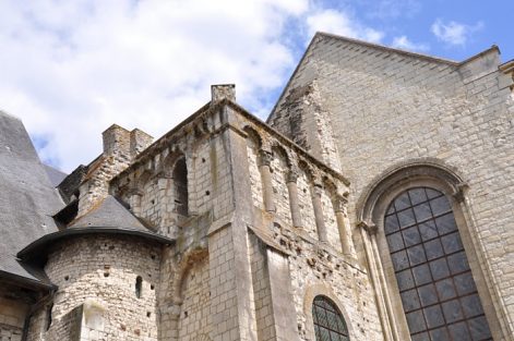 Architecture romane de l'abbaye du Ronceray