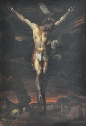 Tableau : Le Christ en croix (auteur inconnu), XIXe siècle?