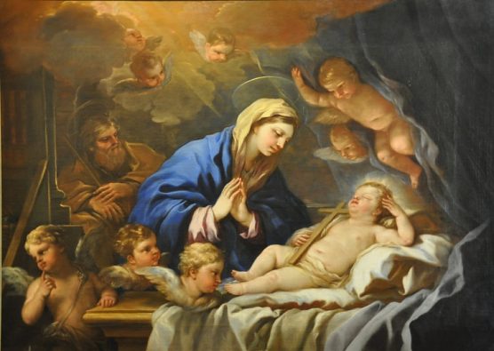 «La Vierge adorant l'Enfant Jésus»