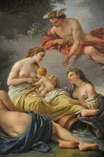 «Mercure confie Bacchus enfant aux nymphes de l'île de Naxos»