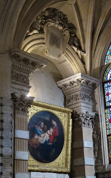 L'arc triomphal de la chapelle Notre-Dame de Bonne Garde accueille le tableau de Charles Landelle.