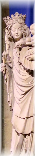 La Vierge à l'Enfant dans le chœur de la cathédrale, XIVe siècle