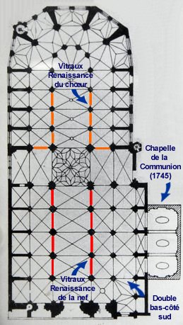 Plan de l'église Saint-Merry