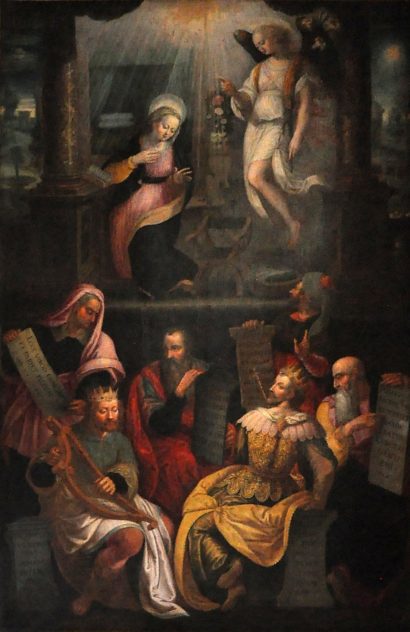 «L'Annonciation et les prophètes», peinture anonyme de 1617  