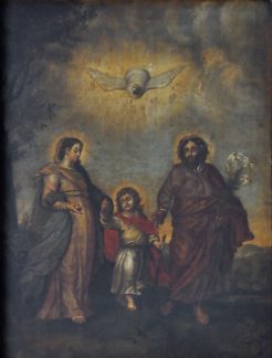 «La Sainte Famille», tableau anonyme du XVIIe siècle