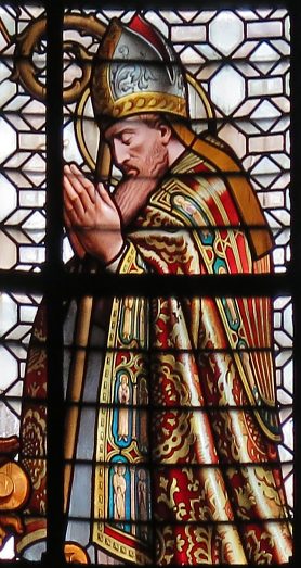 Saint Sulpice en adoration devant le Sacré–Cœur, détail