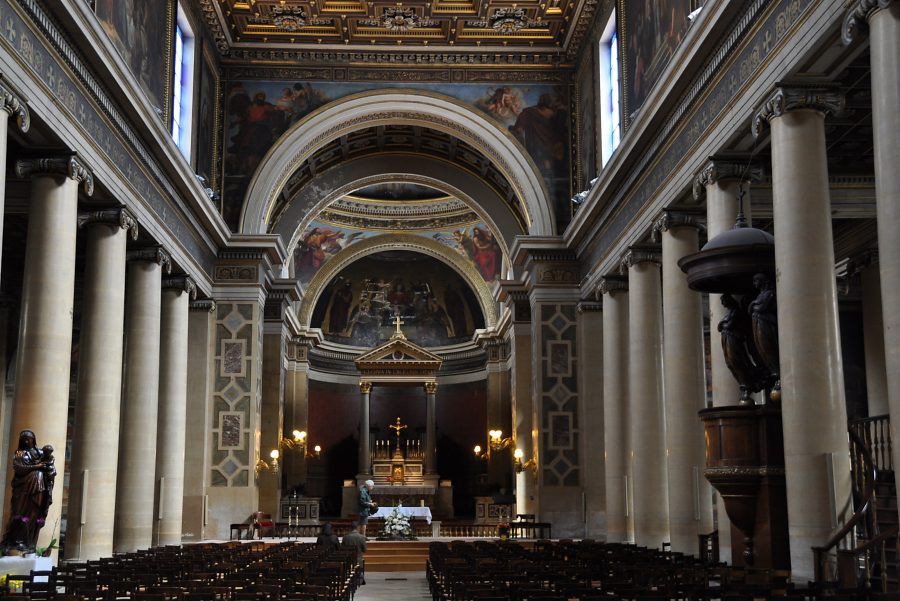 La nef et le ch�ur de l'�glise Notre-dame de Lorette � Paris, 9e arrondissement