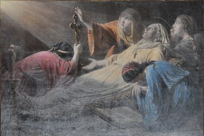 «La Mort de sainte Geneviève» par Émile  Leconte-Vernet (1821-1900)