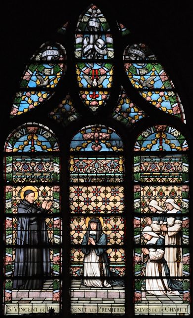 «Saint Vincent de Paul bénissant les premières  sœurs de la Charité»