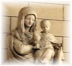 La Vierge et l'Enfant dans le collatéral gauche