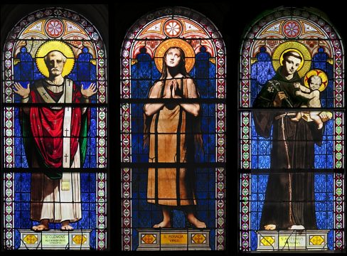 Saint Clément, sainte Rosalie et saint Antoine de Padoue