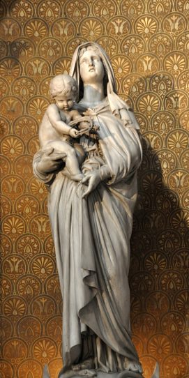Statue de la Vierge et l'Enfant Jésus