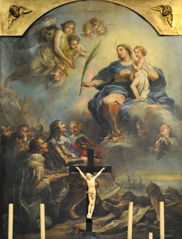 «Louis XIII dédiant l'église ND-des-Victoires  à la Vierge»