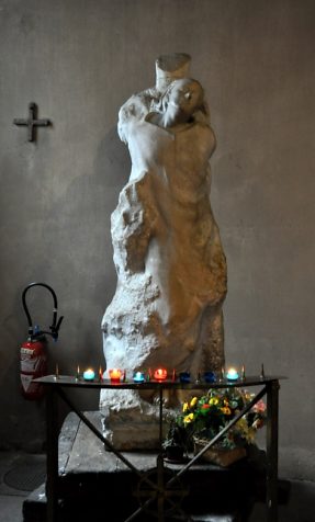 "Jeanne d'Arc au bûcher", oeuvre d'Albert Pasche