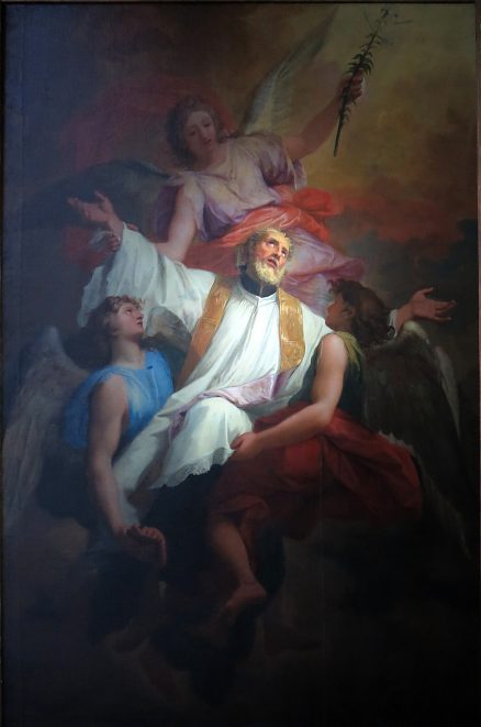 «L'Apothéose de saint Gaétan de Thiene» par Claude II Audran (1639-1684) 