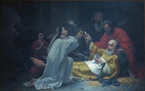 «La Dernière messe du martyr», huile sur toile, 1864