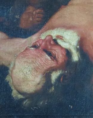 «Le Crucifiement de saint Pierre» de Luca Giordano 1632-1705), détail
