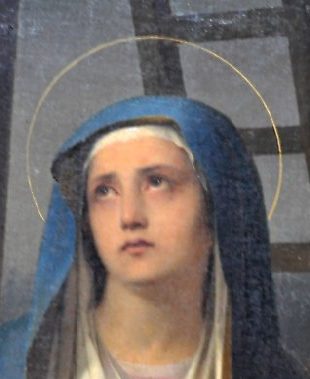 Le visage de la Vierge