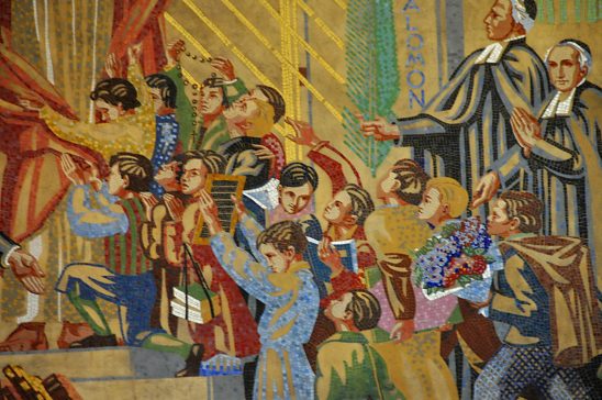 La mosaïque de Marcel Imbs (1882-1935), détail