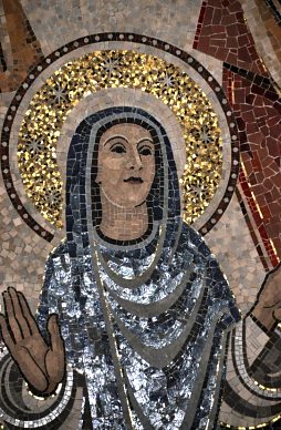 Mosaïque de la chapelle de la Vierge (détail)