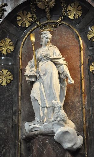 Sainte Geneviève dans le transept nord