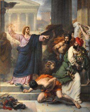 'Le Christ chassant les marchands du temple' Cliquez pour afficher la toile en page 2