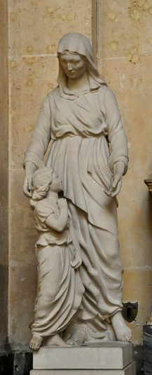 Statue de sainte Anne et de Marie par Paul Cornet