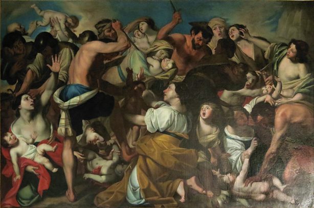 «Le Massacre des Innocents» de Francesco de Rosa, dit Pacecco (1607–1656)