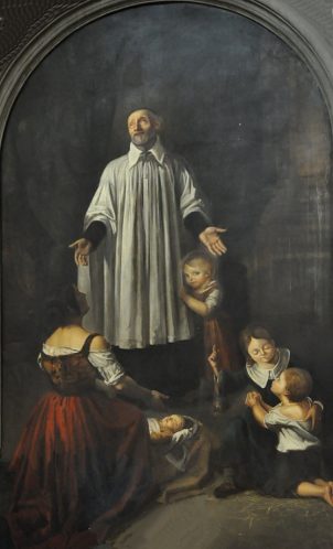 Tableau «Saint Vincent de Paul au milieu des enfants»