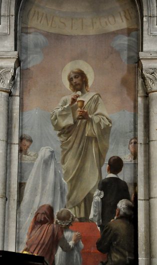 «Le Don de l'Eucharistie», détail
