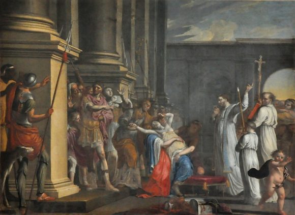 «Saint Mathurin exorcisant Théodora, fille de l'Empereur romain»