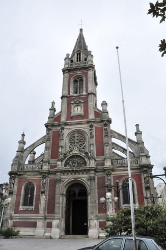 La façade de l'église (1857)
