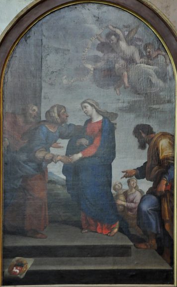 La Visitation, tableau attribué à Jean Jouvenet (XVIIe  siècle)