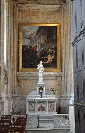 L'autel absidial gauche de Saint-Joseph