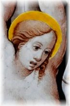 Vitrail du Martyre de sainte Agathe (partiel)