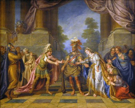 «Alceste rendue à son époux par Hercule», huile sur toile