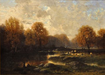 «Forêt de Fontainebleau» d'Eugène Ciceri (1813–1890)