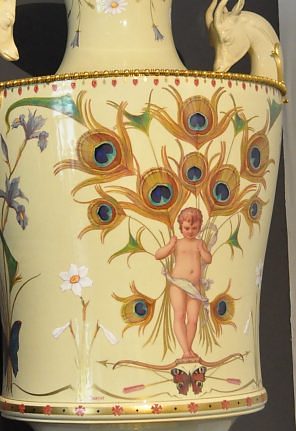 Vase cylindroïde Nicolle , forme de Joseph Nicolle, détail Vase cylindroïde Nicolle , forme de Joseph Nicolle, détail
