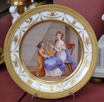 Assiette 1er Empire, Manufacture Nast 