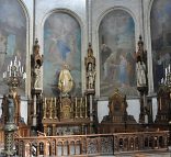 La chapelle de la Vierge dans le transept nord de l'église Sainte-Anne